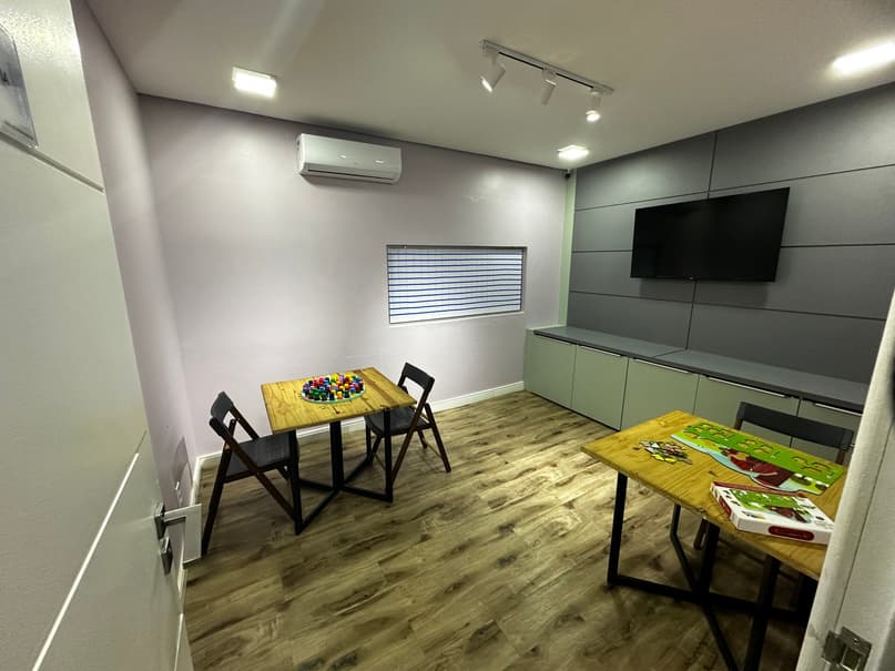 Sala de atendimento individualizado da NINA ABA